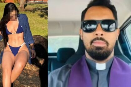 Padre é flagrado com noiva de fiel apenas de baby doll; Diocese abre investigação