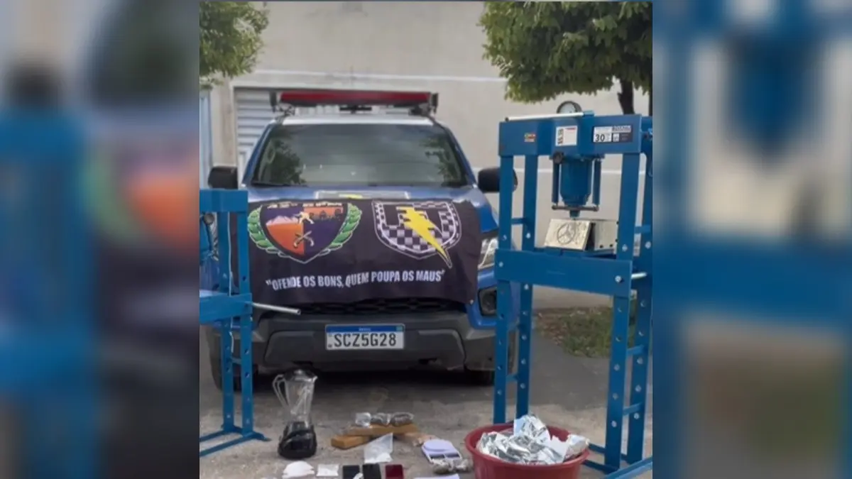 PM encontra laboratório de drogas no setor Novo Mundo, em Goiânia