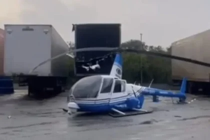 Helicóptero da Band TV cai em Guarulhos
