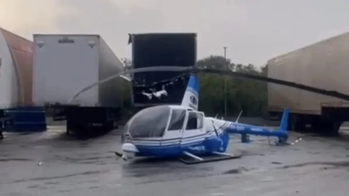Helicóptero da Band TV cai em Guarulhos