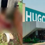 Imagem mostra cena do crime e hospital para onde vítima foi encaminhada após a facada