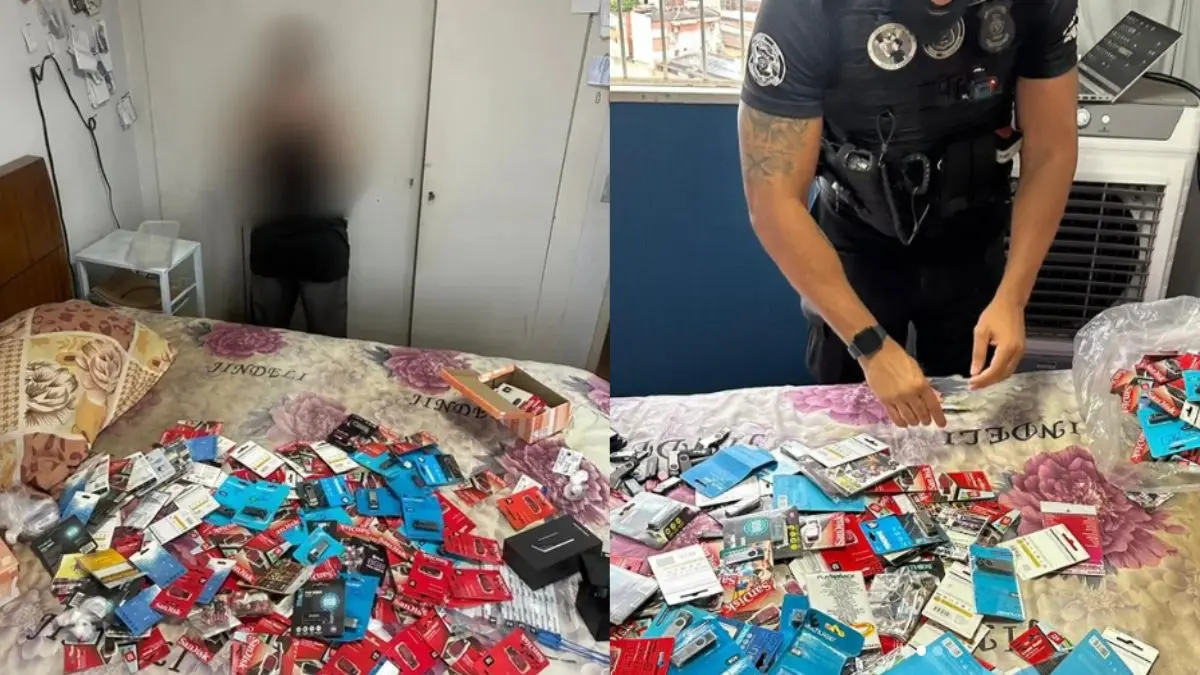 Imagem mostra material apreendido pela Polícia Civil