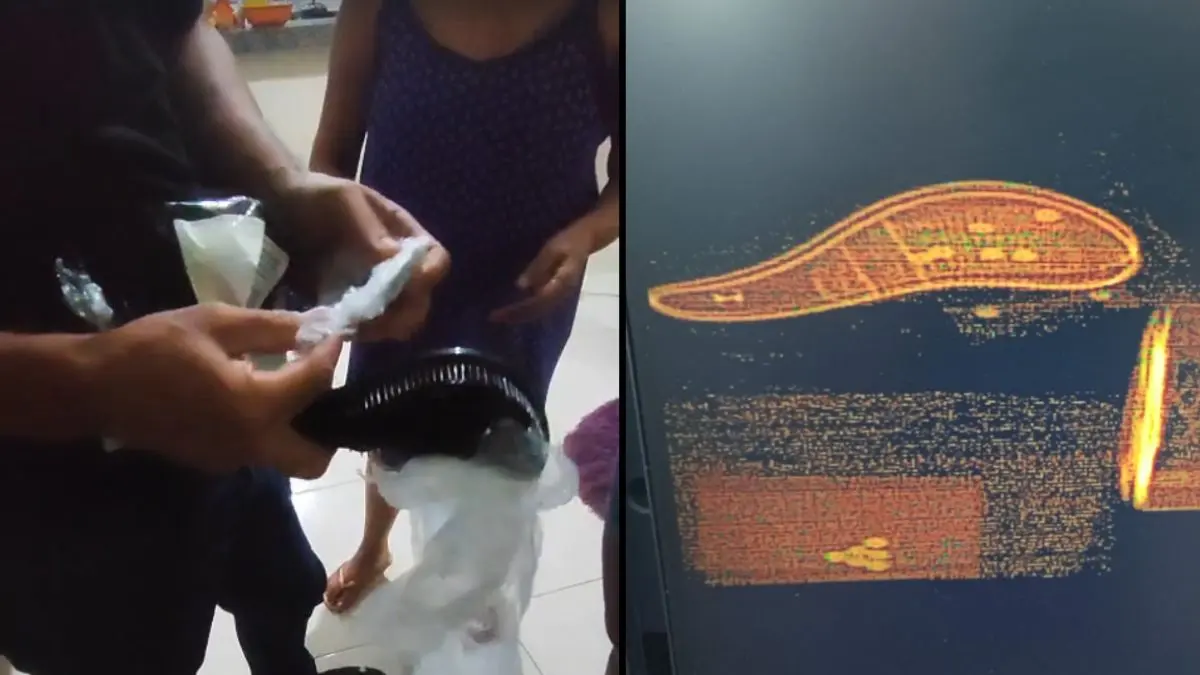 Imagens mostram produto onde medicamento estava escondido