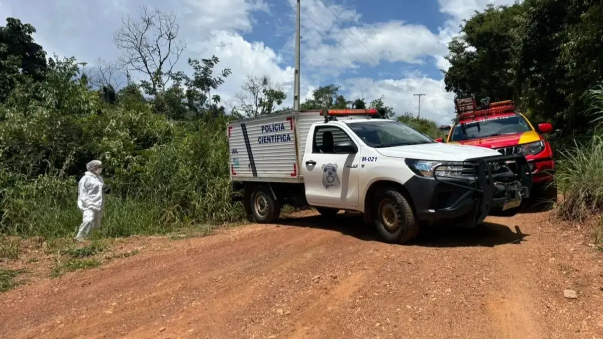 Imagem mostra local onde corpo foi localizado