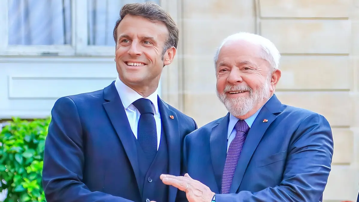 Macron pede reunião com Lula, e encontro pode acontecer na Índia